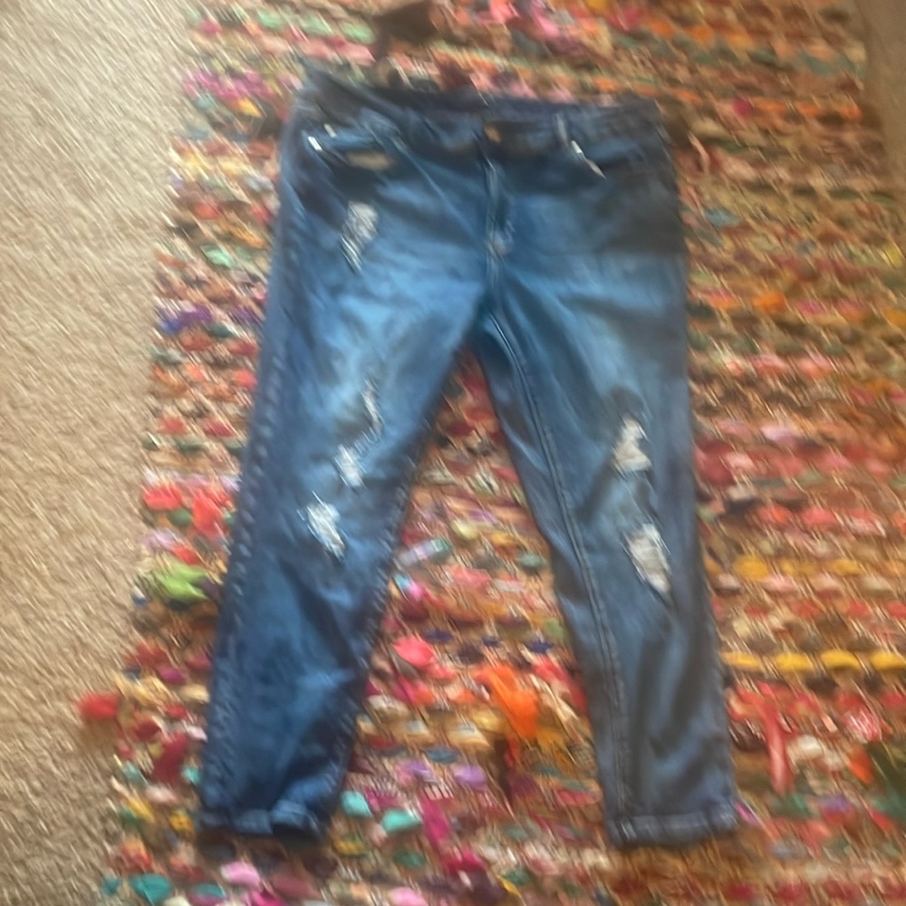 Size 18 distressed jeans